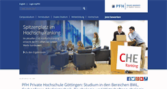 Desktop Screenshot of pfh.de